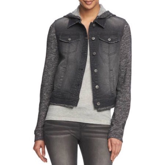 juniors black jean jacket